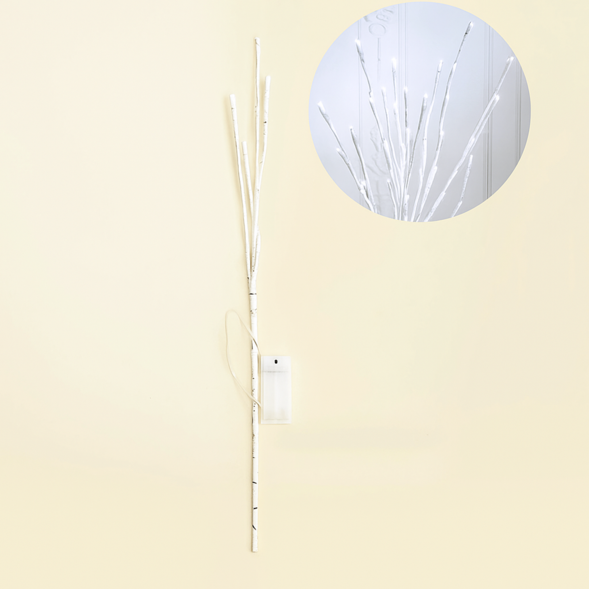 White Birch LED Branch Light-battery operated decoratve twig lamp or home decor