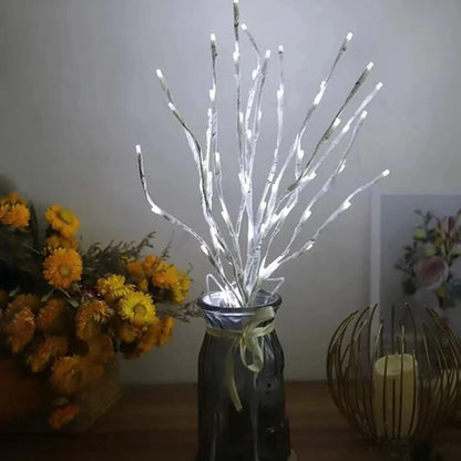 Kruworld™ cold White Birch LED Branch Light – Battery Operated Decorative Twig Lamp for office, events & home