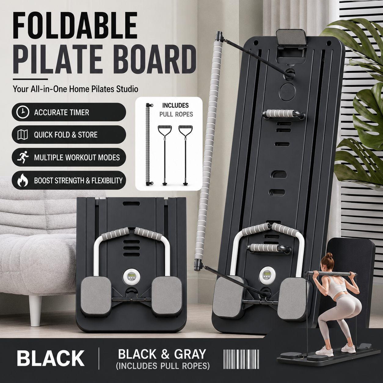 Kruworld™ Foldable Pilate Board